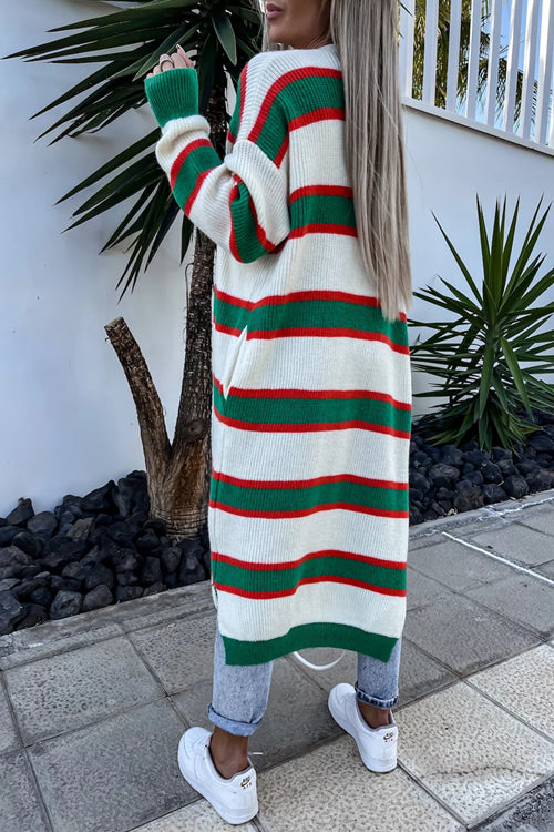 Clement Striped Longline Cardigan - 3 Colors