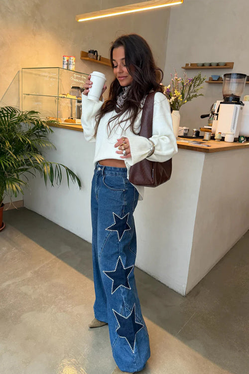 Cooper Super Stretch Stars Wide Leg Jeans - 4 Colors