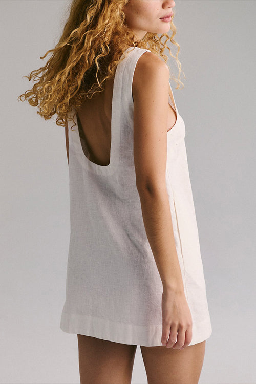 Exceptionally Pristine Open Back Sleeveless Mini Dress - 3 Colors