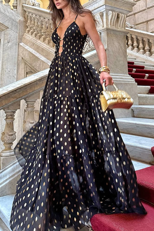 Fabulous Desires Polka Dot Maxi Dress