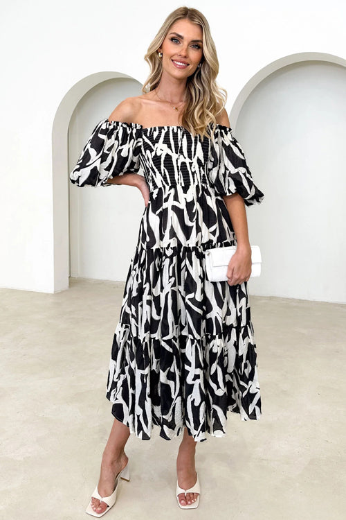 Just Feels Right Smocked Puff Sleeve Maxi Dress - 5 Colors