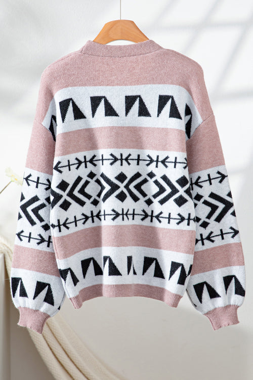 Country Drive Pink Knit Cardigan