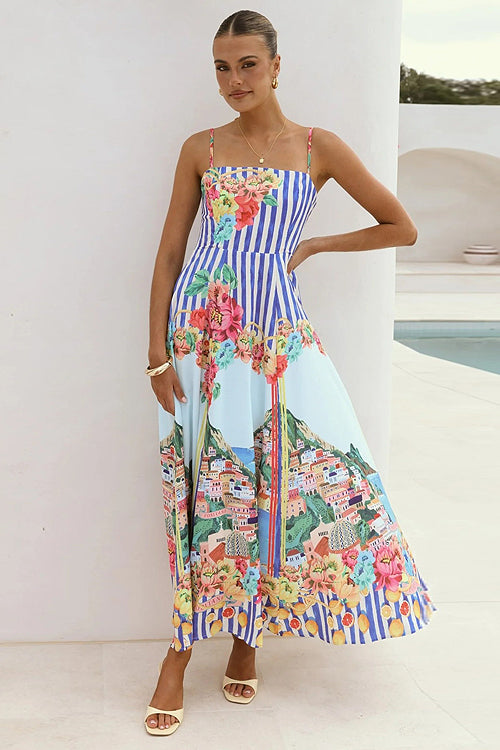 My Love Story Printed Maxi Dress