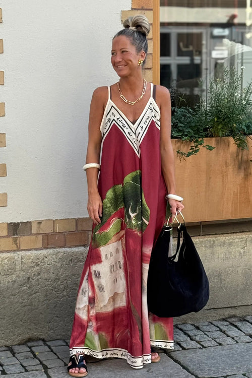 Wondrous Muse V-Neck Printed Maxi Dress - 4 Colors