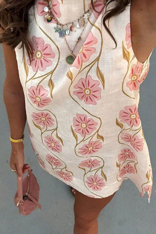 Chic Ease Print Sleeveless Mini Dress - 3 Colors