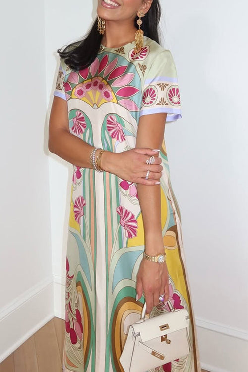 Kelina Black Multi Floral Feather Maxi Dress - 5 Colors