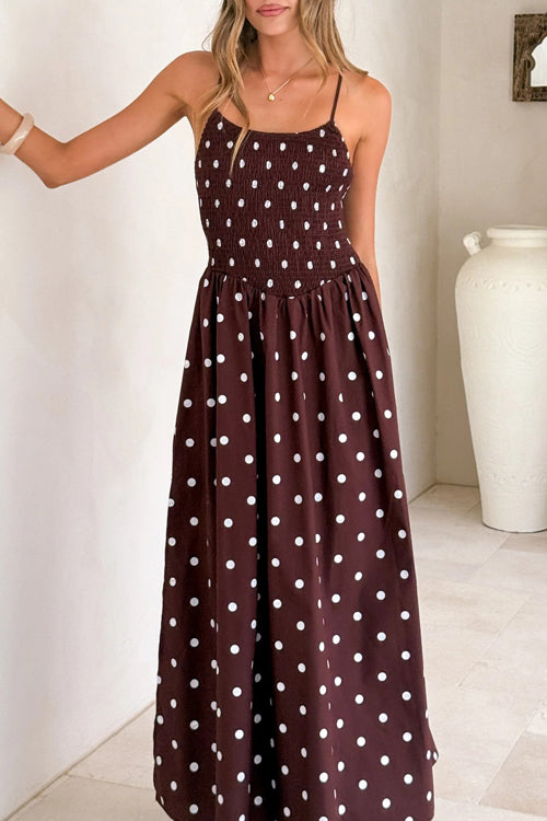 In My Dreams Polka Dots Maxi Dress - 2 Colors