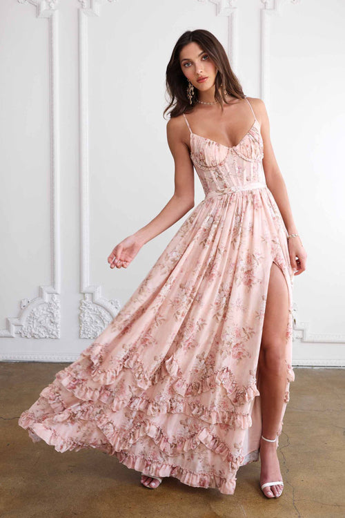 Real Romance Floral Print Maxi Dress - 5 Colors