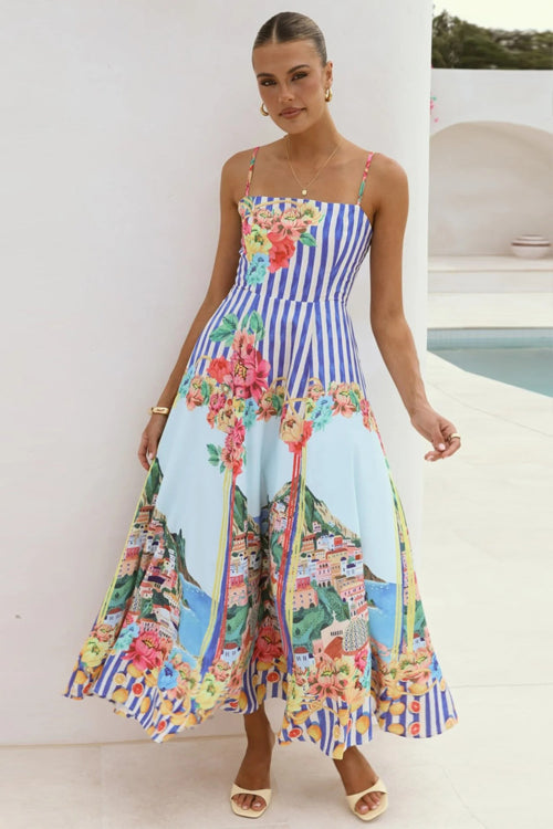 My Love Story Printed Maxi Dress