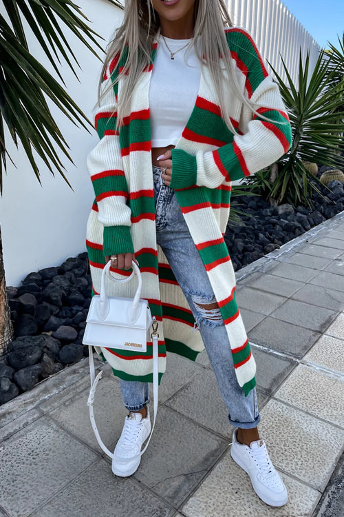 Clement Striped Longline Cardigan - 3 Colors