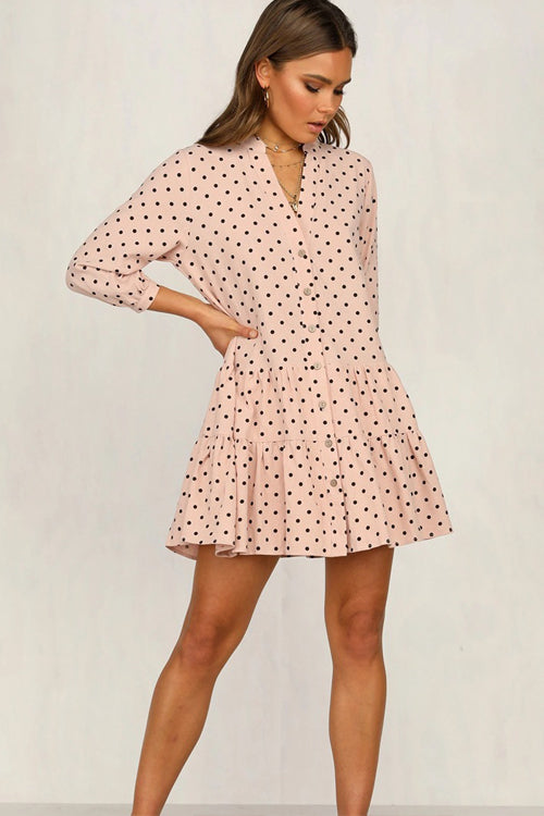 Living The Dream Dot Mini Dress - 2 Colors