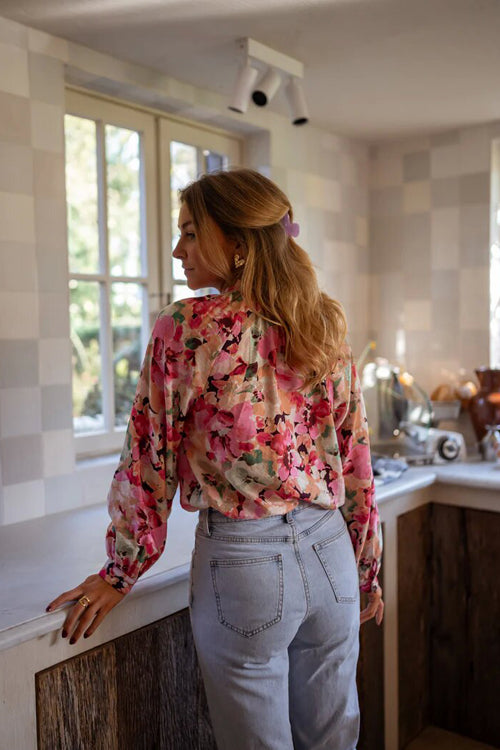 Always With Love Floral Print Long Sleeve Top