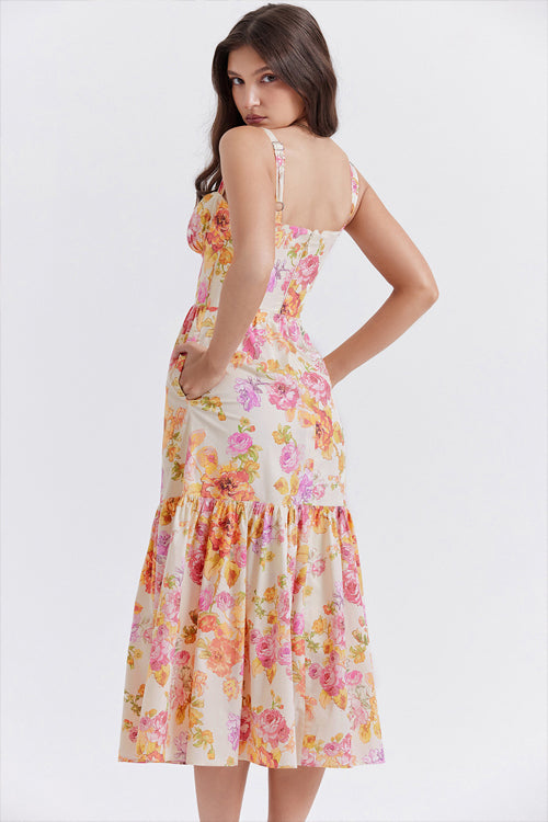Feels Just Right Floral Print Midi Dress - 3 Colors