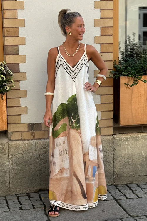 Wondrous Muse V-Neck Printed Maxi Dress - 4 Colors