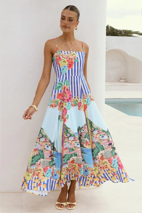 My Love Story Printed Maxi Dress
