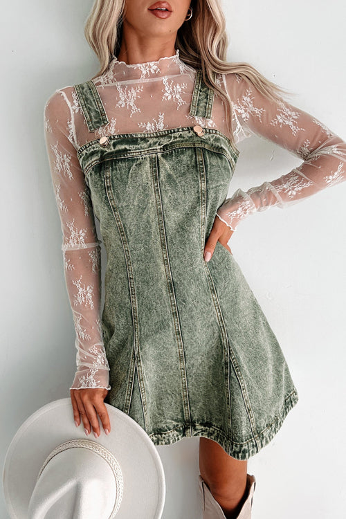 On this Sweet Day Light Wash Denim Mini Dress - 3 Colors