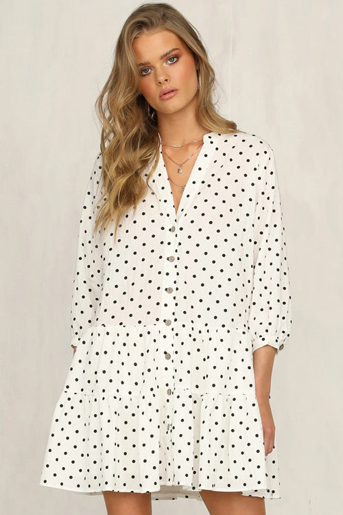 Living The Dream Dot Mini Dress - 2 Colors