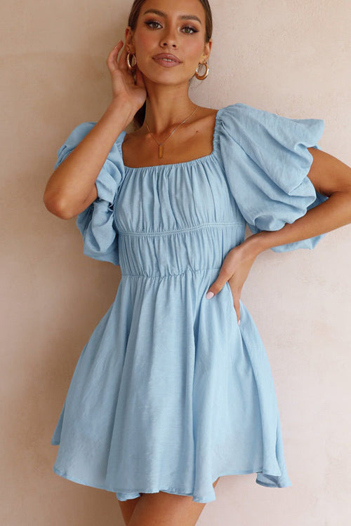 Stunning Inspiration Off The Shoulder Flare Mini Dress - 4 Colors