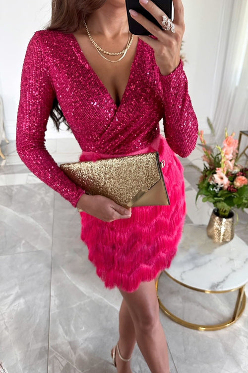 On This Day Sequin Tassel Mini Dress - 4 Colors