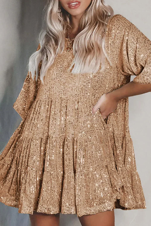 Beautiful Evenings Sequins Mini Dress - 10 Colors