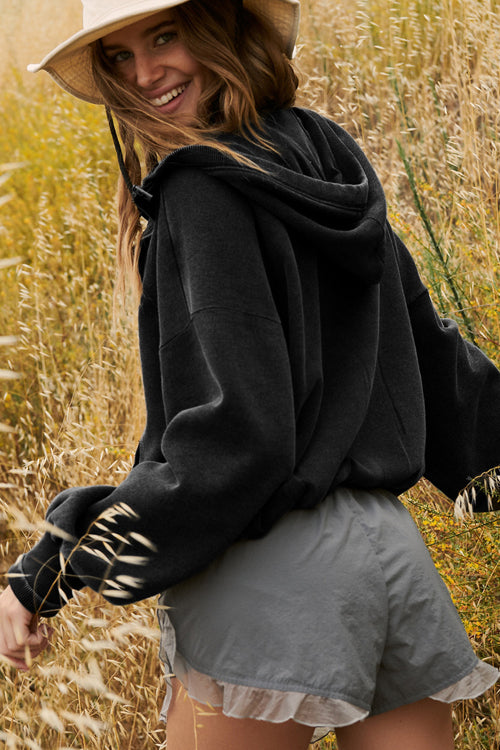 Cuddled Up Days Pocket Hoodie Top - 6 Colors