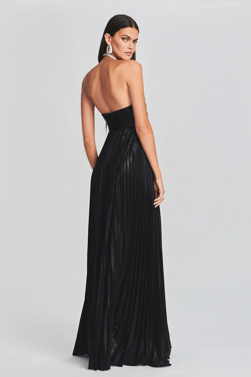 Glorious Shine Metallic Pleated Maxi Dress - 5 Colors