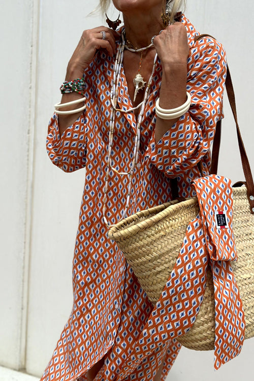 Sweet At Heart Striped Print Midi Dress - 5 Colors