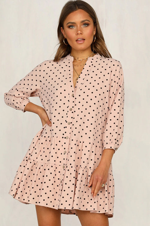 Living The Dream Dot Mini Dress - 2 Colors