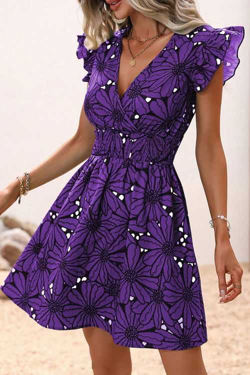 Feeling Like Love Printed Flare Mini Dress - 5 Colors