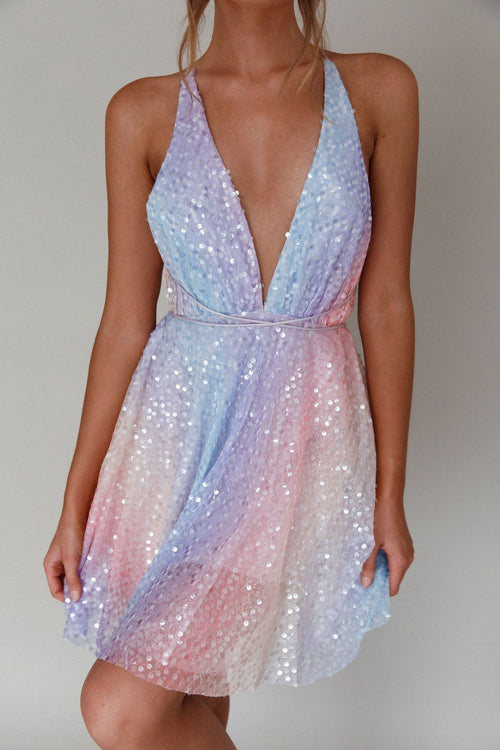 Light Up The Night Sequin Backless Mini Dress - 3 Colors