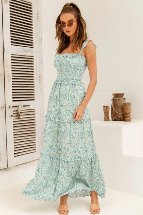 Easy Day Ahead Printed Maxi Dress - 4 Colors