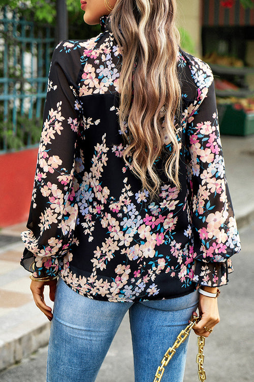 Meet You There Floral Print Long Sleeve Top - 4 Colors