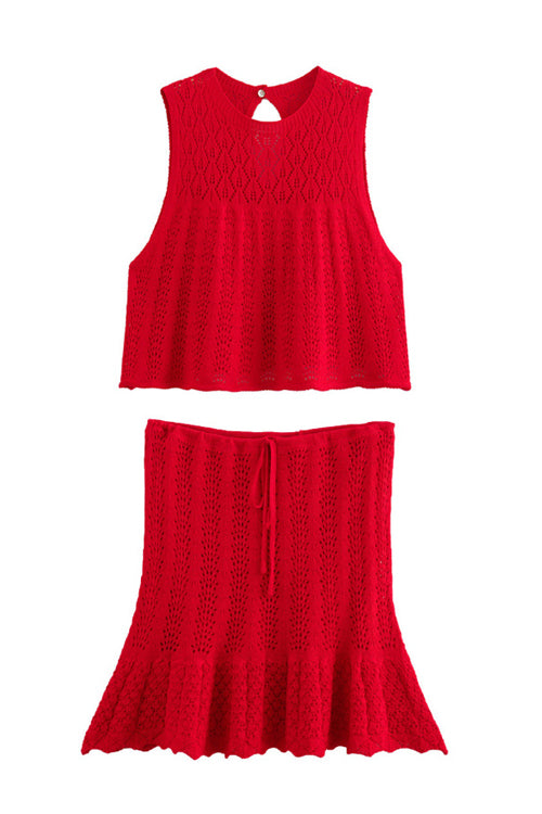 Love Story Knit Crochet Suit - 3 Colors