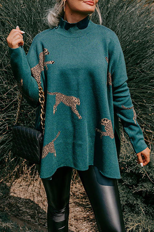 Happy To See You Leopard Knit Sweater - 4 Colors