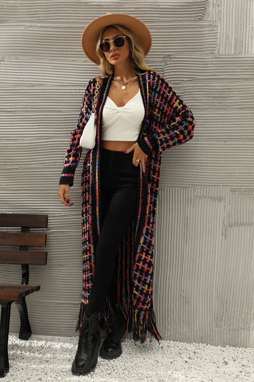 What You See Colorful Tassel Knit Cardigan - 3 Colors