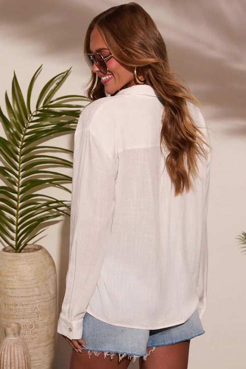 Daily Vibe Long Sleeve Shirt Set