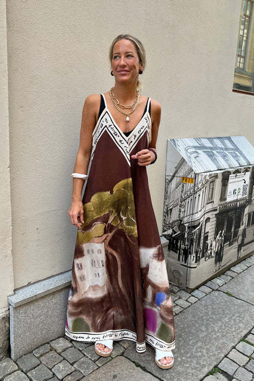 Wondrous Muse V-Neck Printed Maxi Dress - 4 Colors