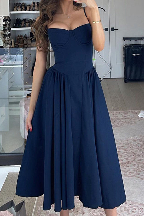 Distinctive Charm Sleeveless Midi Dress - 6 Colors