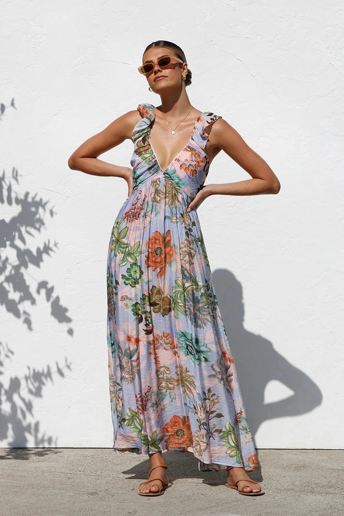 Sweet At Heart Floral Print Maxi Dress - 5 Colors