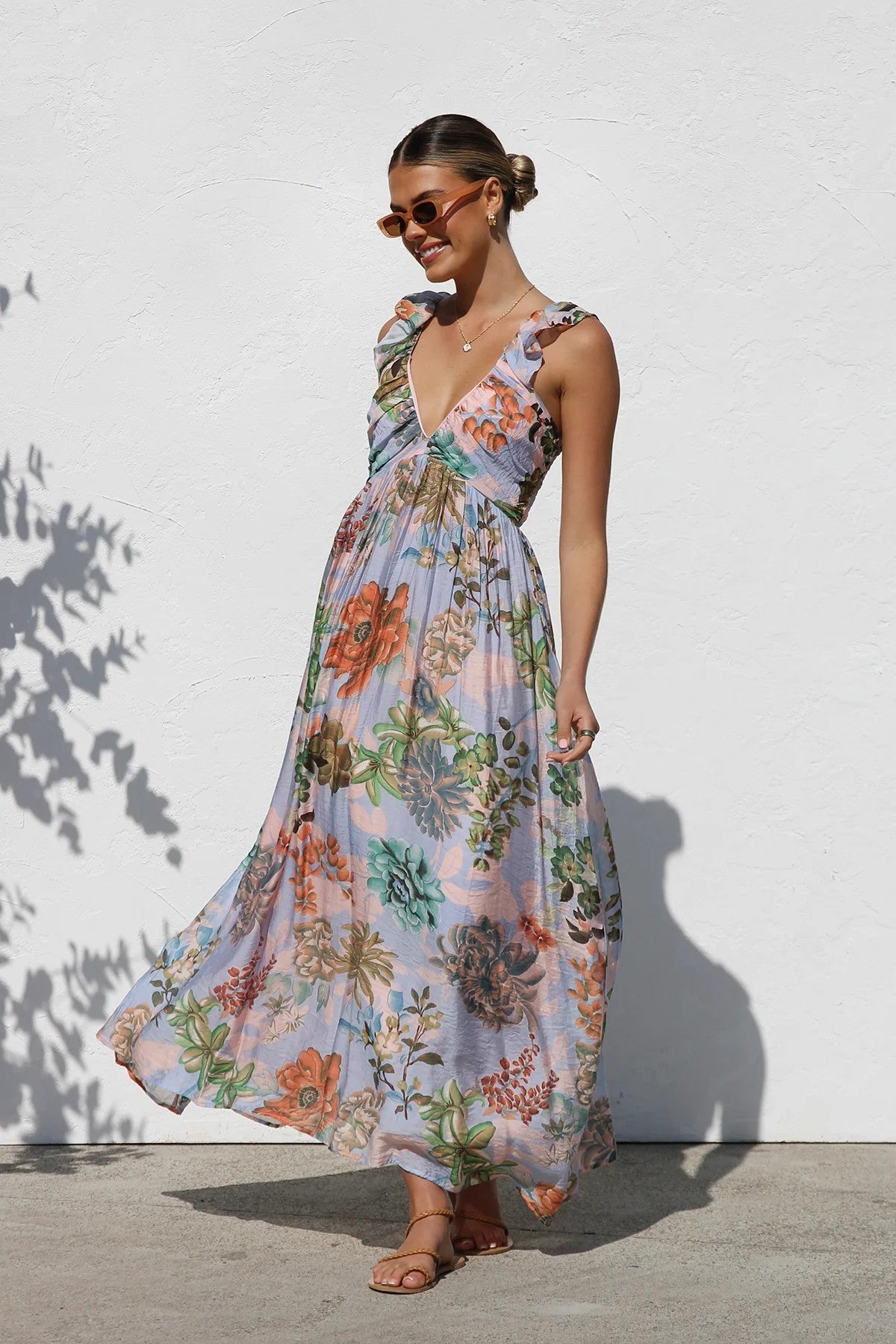 Sweet At Heart Floral Print Maxi Dress - 5 Colors