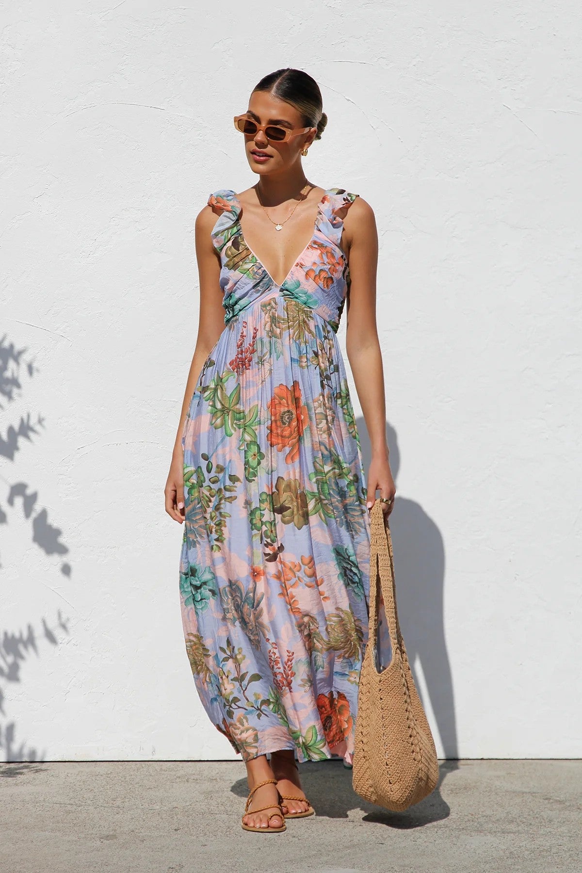 Sweet At Heart Floral Print Maxi Dress - 5 Colors