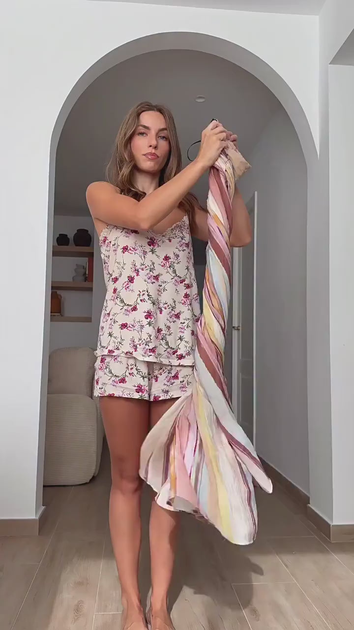 Forevermore Sleeveless Striped Maxi Dress