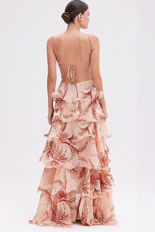 Let There Be Romance Butterfly Print Maxi Dress