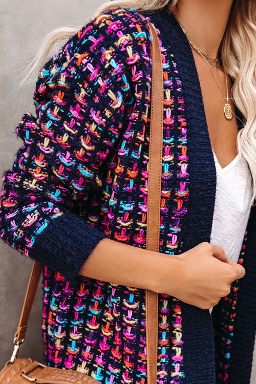 Sending Warm Wishes Colorful Knit Cardigan - 2 Colors