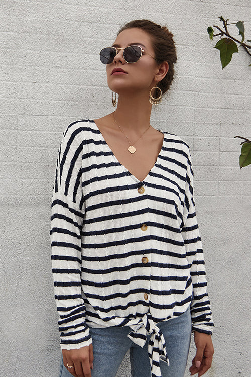 Dreaming of Vacay Striped Button-Up Top - 4 Colors