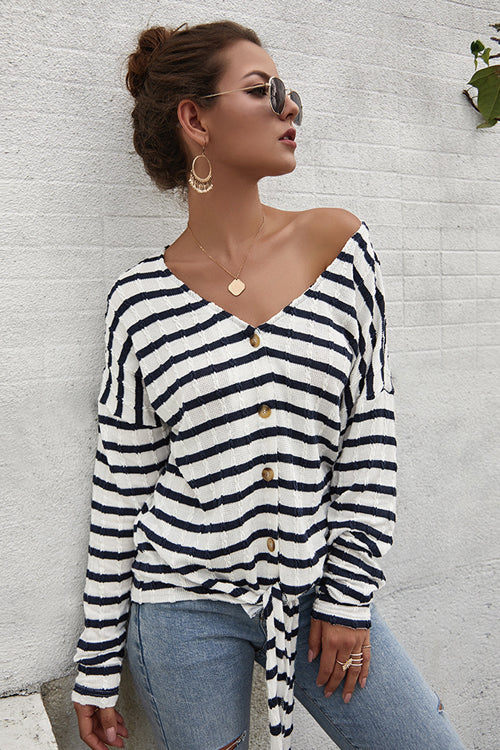 Dreaming of Vacay Striped Button-Up Top - 4 Colors