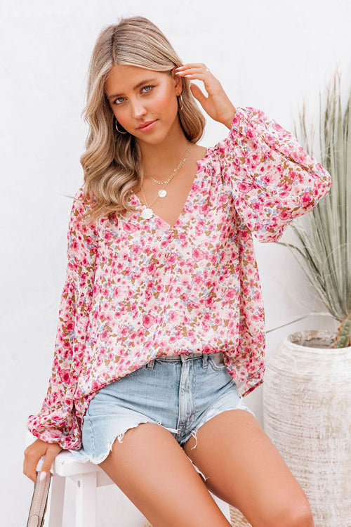 Best Blooms Floral Print Chiffon Top - 3 Colors