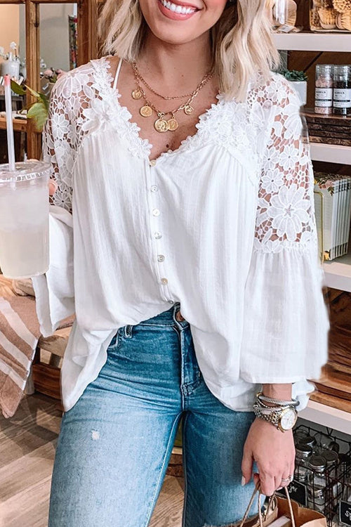 Dream Date Lace Embroidery Top - 3 Colors