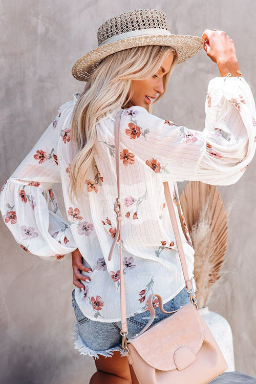 On The Breeze Floral Printed Top - 2 Colors