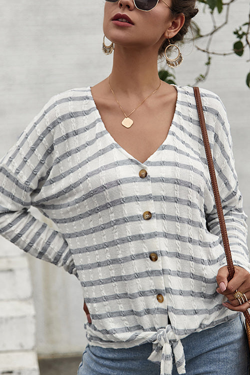 Dreaming of Vacay Striped Button-Up Top - 4 Colors